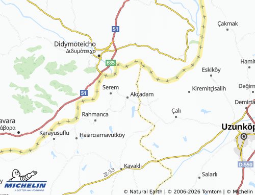 Mappa MICHELIN Akçadam - ViaMichelin