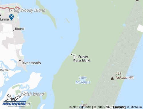 MICHELIN Fraser Island map - ViaMichelin