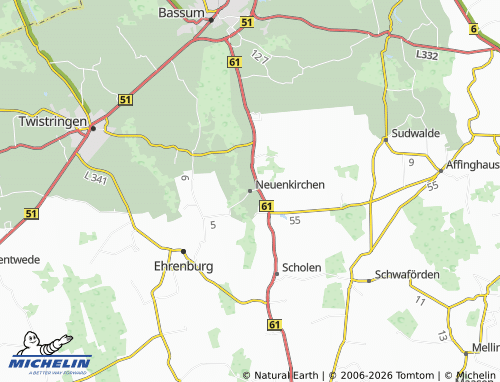 MICHELIN Neuenkirchen map - ViaMichelin
