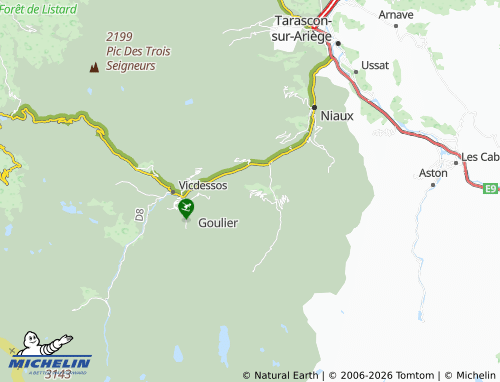 MICHELIN Lercoul map - ViaMichelin