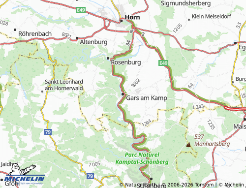 Mapa MICHELIN Gars am Kamp - ViaMichelin