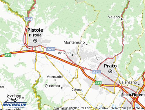 Carte MICHELIN Agliana - ViaMichelin
