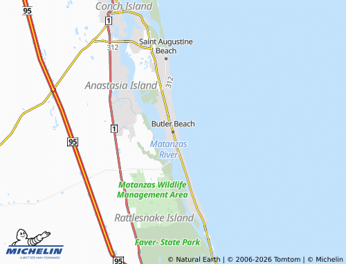 Mappa MICHELIN Butler Beach - ViaMichelin