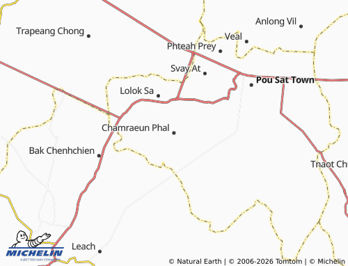 Carte MICHELIN Chamraeun Phal - ViaMichelin