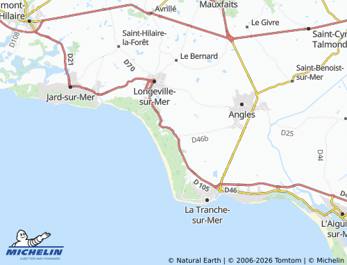 MICHELIN Les Conches map - ViaMichelin