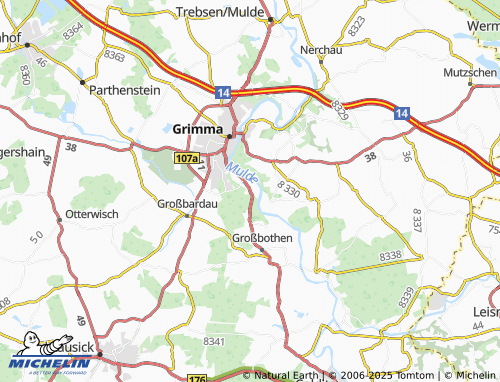 Mapa MICHELIN Nimbschen - ViaMichelin