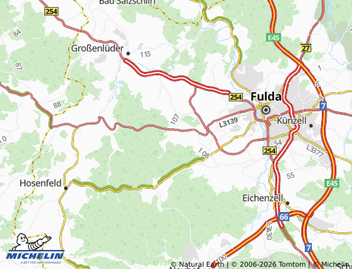 MICHELIN Oberrode map - ViaMichelin