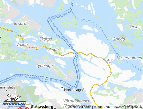 Mappa MICHELIN Oskar-Fredriksborg - ViaMichelin