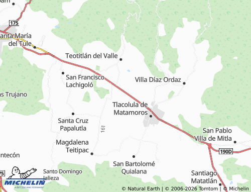 MICHELIN Dainzu map - ViaMichelin