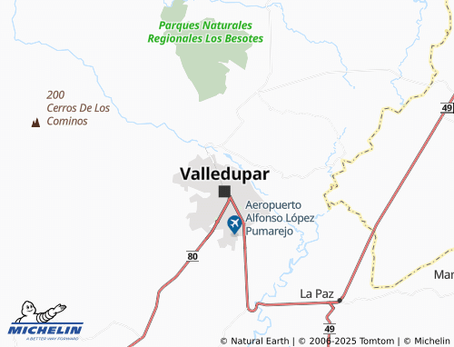 MICHELIN Villa del Rosario Norte map - ViaMichelin