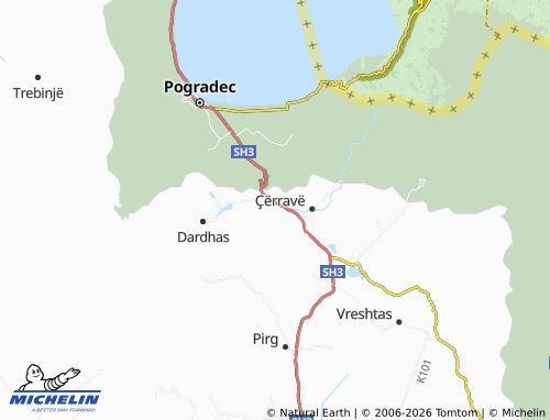 MICHELIN-Landkarte Leshnicë - ViaMichelin