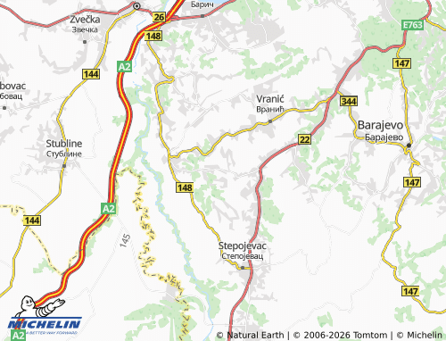Mapa MICHELIN Baljevac - ViaMichelin