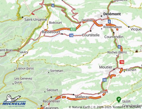 MICHELIN-Landkarte Soulce - ViaMichelin