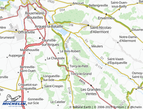 MICHELIN Saint-Germain-d'Étables map - ViaMichelin