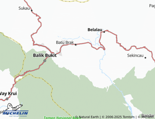 MICHELIN Negeri Ratu map - ViaMichelin