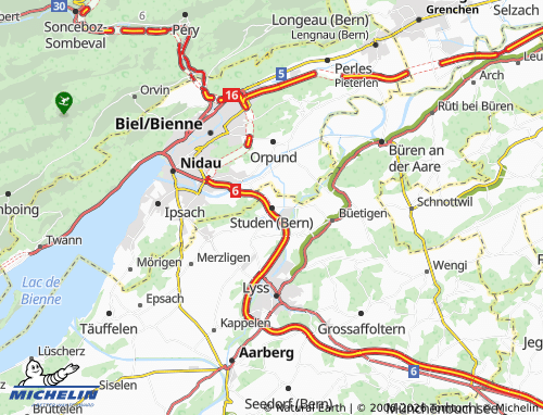 MICHELIN Studen (Bern) map - ViaMichelin