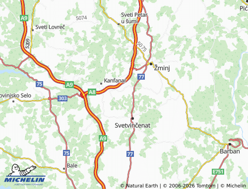 MICHELIN-Landkarte šivati - ViaMichelin