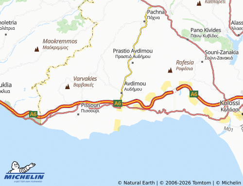 MICHELIN Avdimou map - ViaMichelin