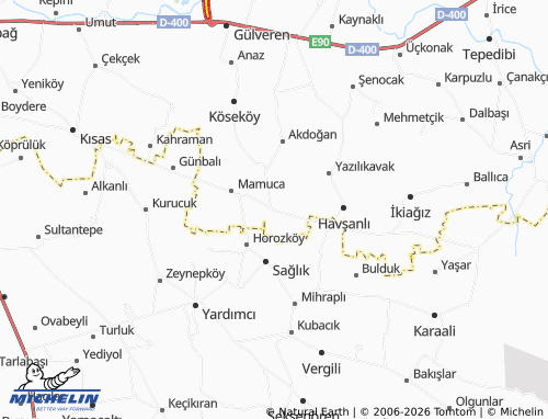 MICHELIN Mutluca map - ViaMichelin