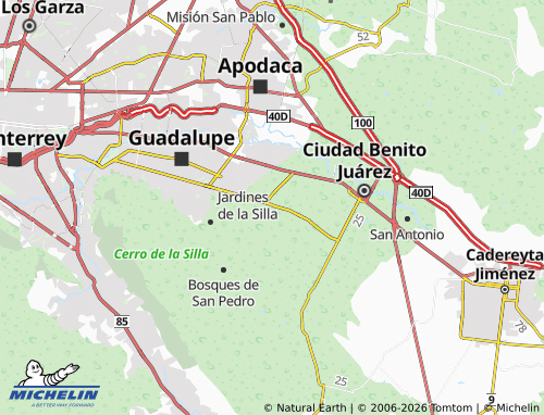 MICHELIN Portal de Vaquerías map - ViaMichelin