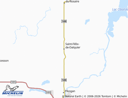 Kaart MICHELIN Saint-Félix-de-Dalquier - ViaMichelin