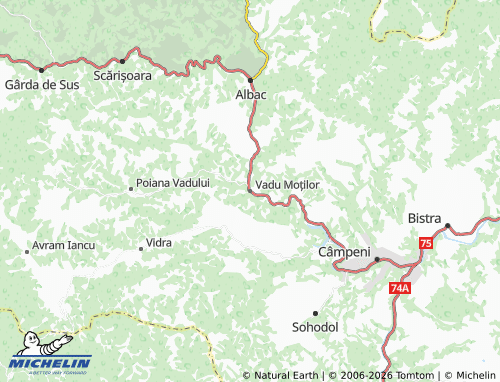 Mappa MICHELIN Vadu Moților - ViaMichelin