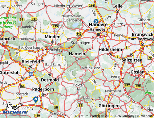 MICHELIN Hameln-Pyrmont map - ViaMichelin