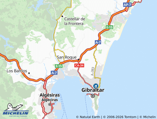 MICHELIN-Landkarte San Roque - ViaMichelin