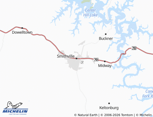 Mapa MICHELIN Smithville - ViaMichelin