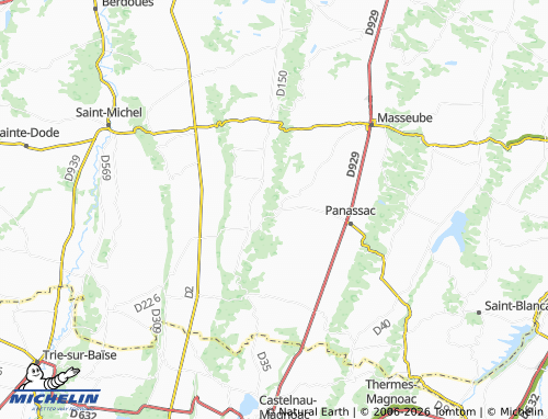 MICHELIN Samaran map - ViaMichelin