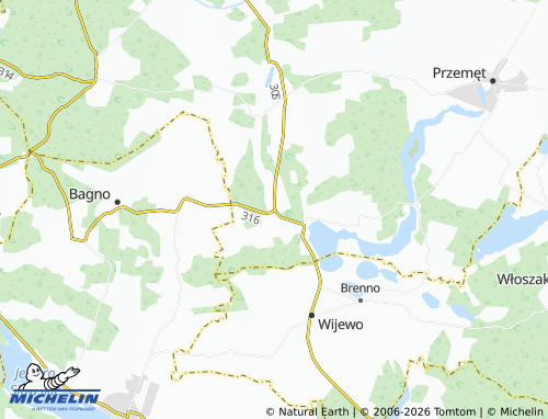 Mapa MICHELIN Kaszczor - ViaMichelin