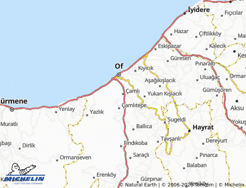 Mappa MICHELIN Çamlı - ViaMichelin