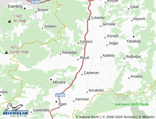 MICHELIN Alaçat map - ViaMichelin