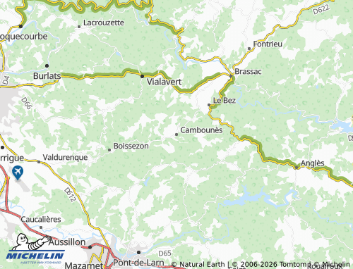 MICHELIN Cambounès map - ViaMichelin