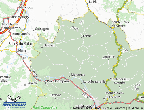 MICHELIN-Landkarte Bagert - ViaMichelin