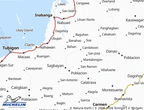 MICHELIN Dagnawan map - ViaMichelin