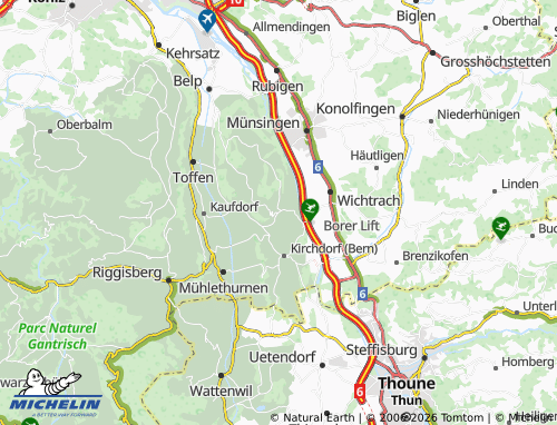 Carte MICHELIN Gerzensee - ViaMichelin