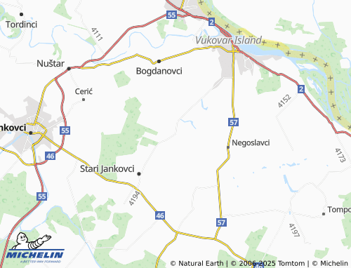 MICHELIN Petrovci map - ViaMichelin