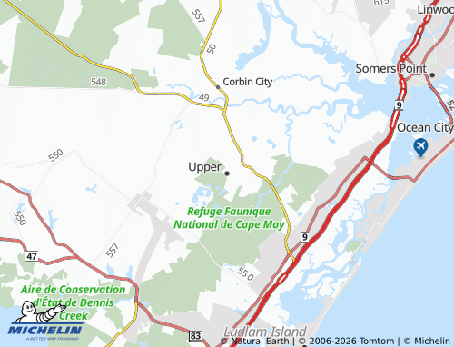 Mapa MICHELIN Upper - ViaMichelin