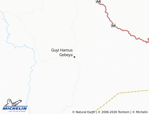 Mappa MICHELIN Guyi Hamus Gebeya - ViaMichelin