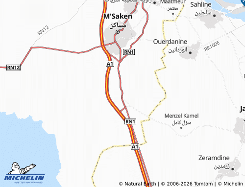 MICHELIN al-Burjayn map - ViaMichelin