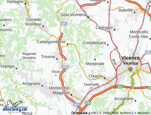 MICHELIN Vallorona map - ViaMichelin