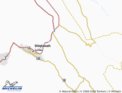 MICHELIN Lower Garawan map - ViaMichelin