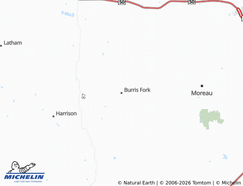 Carte MICHELIN Burris Fork - ViaMichelin
