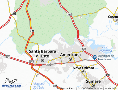MICHELIN Parque São Jerônimo map - ViaMichelin