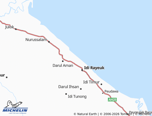MICHELIN Alue Dua Muka O map - ViaMichelin