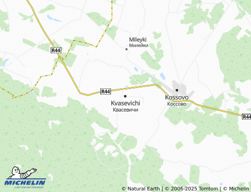 MICHELIN Kvasevichi map - ViaMichelin