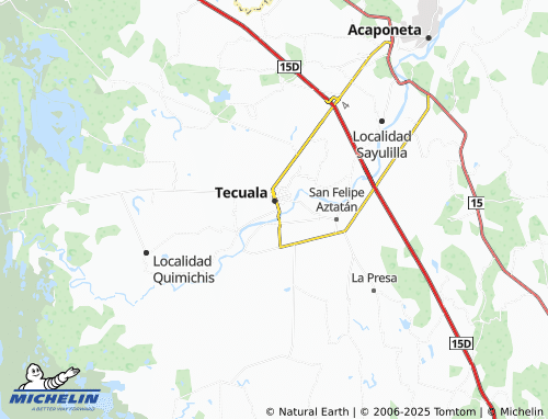 MICHELIN Del Río map - ViaMichelin