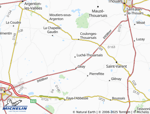MICHELIN Luché-Thouarsais map - ViaMichelin