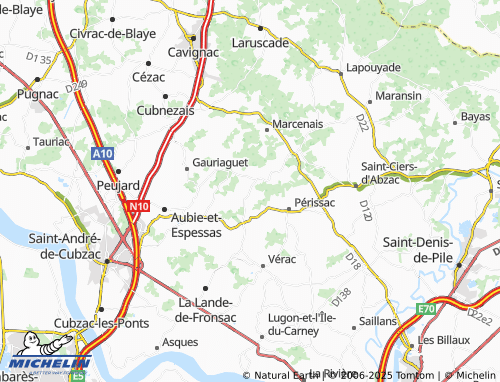 MICHELIN Boucher map - ViaMichelin